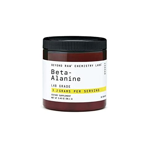 BEYOND RAW Chemistry Labs Beta-Alanine Powder | Increases Workout Performance and Decreases Muscle Soreness | 30 Servings Cover
