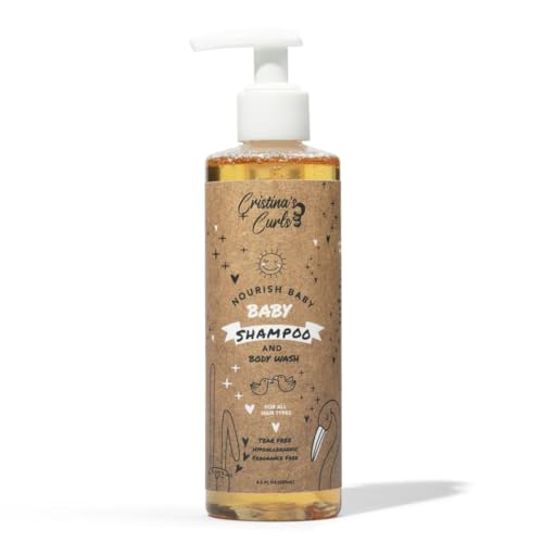 Cristina's Curls Baby Shampoo & Body Wash – Gentle Low-Foam Head-...