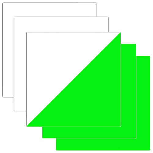 Glow in Dark HTV Sheets Iron-on Heat Transfer Vinyl for T-Shirts Apparel 12 Inches x 12 Inches Pack of 5 (Green)