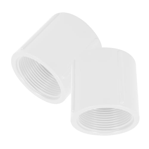 BAZEITFLOW 2pezzi Raccordo Filettato PVC per Sistemi Idrici Adattatore per Installazioni Pipeline Facile da Installare e Manutenere Resistente Sostanze Corrosive e Potabile