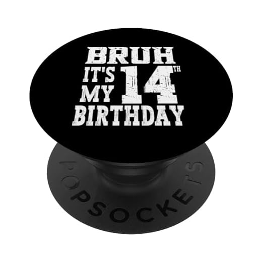 Bruh It's My 14th Birthday Boys 14 años Cumpleaños Niñas PopSockets PopGrip Intercambiable
