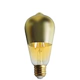 Con referencia 150091 Bombilla LED Edison Cúpula Oro E27 6W Equi.45W 600lm 15000H 7hSevenOn Vintage