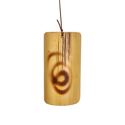 Image of Plus Value Feng Shui Bamboo Wind Chimes Wooden for Positive Energy Home, Balcony, Garden, Office Decor | Peaceful Sound, Vastu-Friendly (8 Pipes, 31.5 Inch | 80 CM)