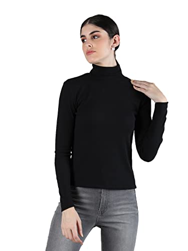 Image of Kepa Women Cotton High Neck Top Full Sleeve T Shirt