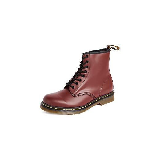 Dr. Martens 1460 - Botas Militares de Mujer, Rojo (Cherry Red Smooth), 39 EU