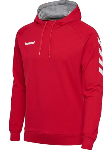 Hummel Herren Kapuzenpullover HMLGO COTTON HOODIE, True Rot, XL,...