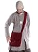 Imagen de HEMAD Bolso medieval Larie de fieltro negro-rojo