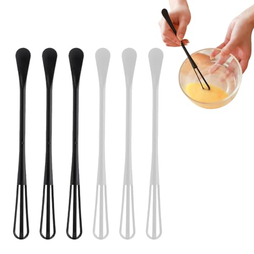 BCBF 6 PCS batidor Manual batidor Manual de Huevos Varillas mezcladoras Cocina batidor Manual de Huevos de Cocina Barillas Batir Manual para Mezclar, Revolver la Masa, Espumar, Huevos, Batir