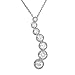 STERLING SILVER CUBIC ZIRCONIA JOURNEY PENDANT - Pendant/Necklace Option: Pendant With 18" Chain