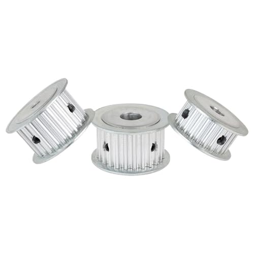 Poulie alu 5M 25T AF pour courroie 25mm usinage de précision profil de dent circulaire