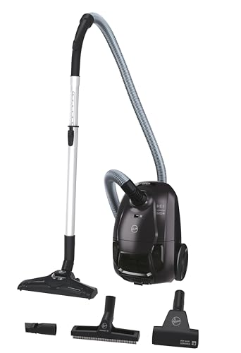 Hoover HE1 Home Aspirateur Traineau Avec Sac Compact et Puissant HE120PET, Haute-performance sur Sols Durs et Moquettes, Brosse Parquet & Brosse Spéciale Animaux, Filtre Lavable,Grande Capacité 2,5L