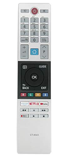ALLIMITY CT-8543 RC42151P Remote Control Replace for Toshiba HD Ready WLAN TV 49L2863DG 43T6863DG 43L3869DAX 43B6863DG 32L3863DA 43V5863DG 55V5863DG 32LL3A63DA 32W3863DA 40L3863DA 43T6863DA - Image 2