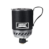 Brs-61 Camping And Backpacking Stove Cooking System 1500w Personal Cooking With Micro Adjustable Valve Burner Stainless Steel Aluminum Alloy Pot For Hiking Fishing Hunting