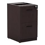 Alera VA542822MY Valencia Series 16 by 22 by 28-Inch 2-File Drawer Full Pedestal, Mahogany