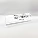 Artblox Office Desk Name Plate Personalized | Custom Name Plates for Desks with Your Logo On Clear Acrylic Glass - (8
