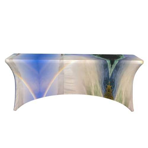 Housse de table en élasthanne stretch ultra résistante pour réception de 1,8 m