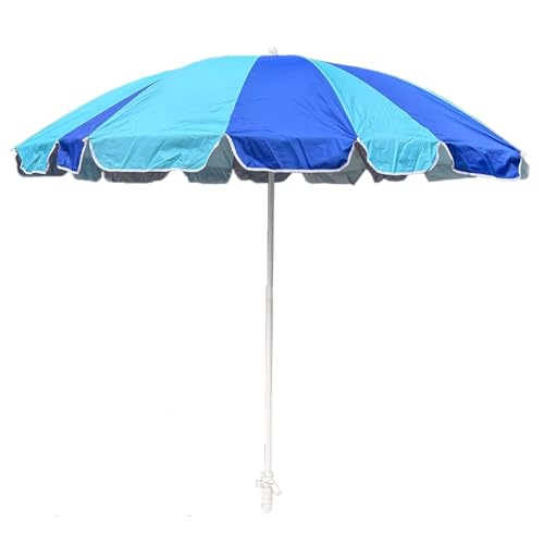 Sombrilla de jardín UPF 50+ impermeable con diseño redondo de 200 cm