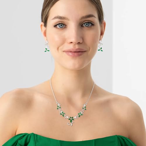 Juego de joyas de boda Crysdue para brillar con elegancia en tu gran día 5