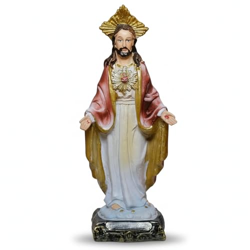 Kaltner Präsente Idée cadeau – Figurine de saint Jésus-Christ / Cœur de Jésus/Fils de Dieu Figurine (hauteur 14,5 cm)