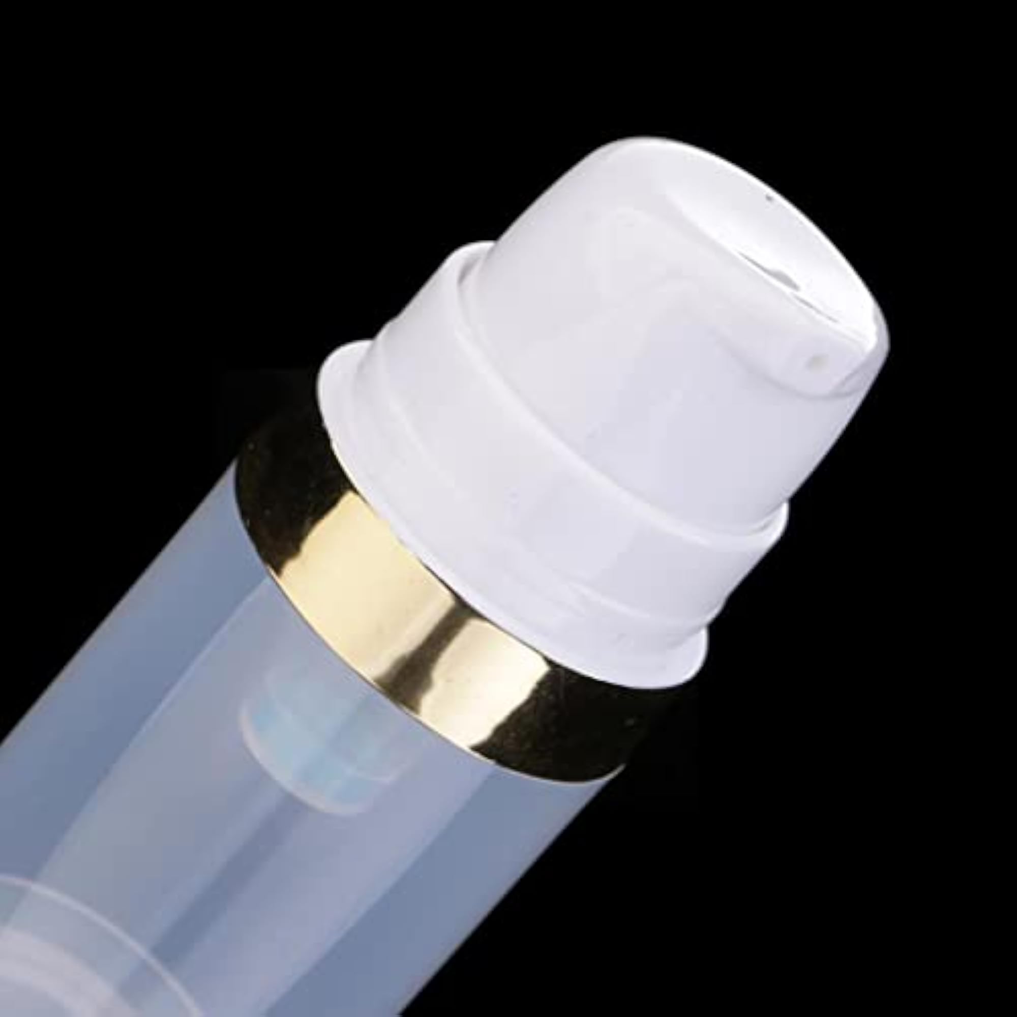 2X 10ml Clear Vacuum Press Pump Bottle Cosmetic Lotions Container
