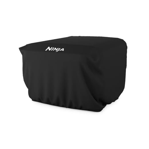 Ninja Grill Cover for Artisan Outdoor Pizza Oven, Compatible with MO200 Series, UV & Water Resistant, Anti-Fade Fabric, Lightweight, 20.78" x 16.22" x 12.4", Black, XSKMOCVR