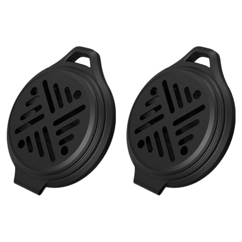 SageFurned Juego de 2 soportes de bobina portátiles para repelentes de mosquitos, ignífugos y resistentes a la intemperie, uso en exteriores, con bandeja fácil de limpiar, color gris