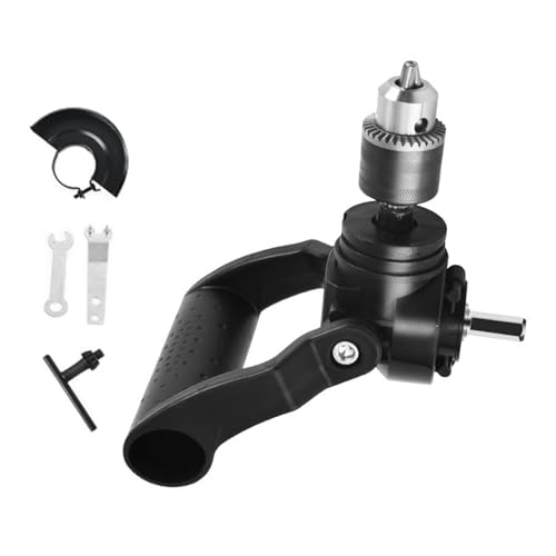 Right Angled Drill Attachment 90 Degree Chucks with Handle Right Angled Attachment Adapter Extension Chucks Furniture Assembly Drill Accessory
