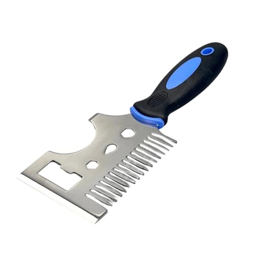 Peigne de nettoyage de rouleau de pinceau à peinture – Outil de peintre professionnel robuste en acier inoxydable | Brosse de nettoyage à rouleau | 22x7,6x3 cm, poignée antidérapante, pour la réparati