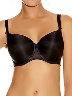 Fantasie Women's Smoothing Molded T-Shirt Bra, Black, 32G US/32F UK