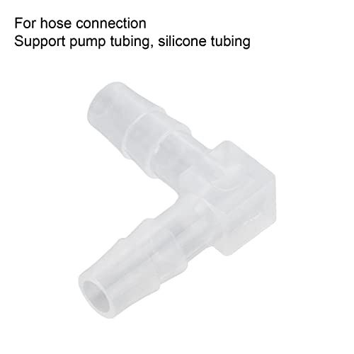 KIMISS Elbow Hose Barb 90 stopni, 10 szt. plastikowe złączki L do węży, adapter równy dla akwarium