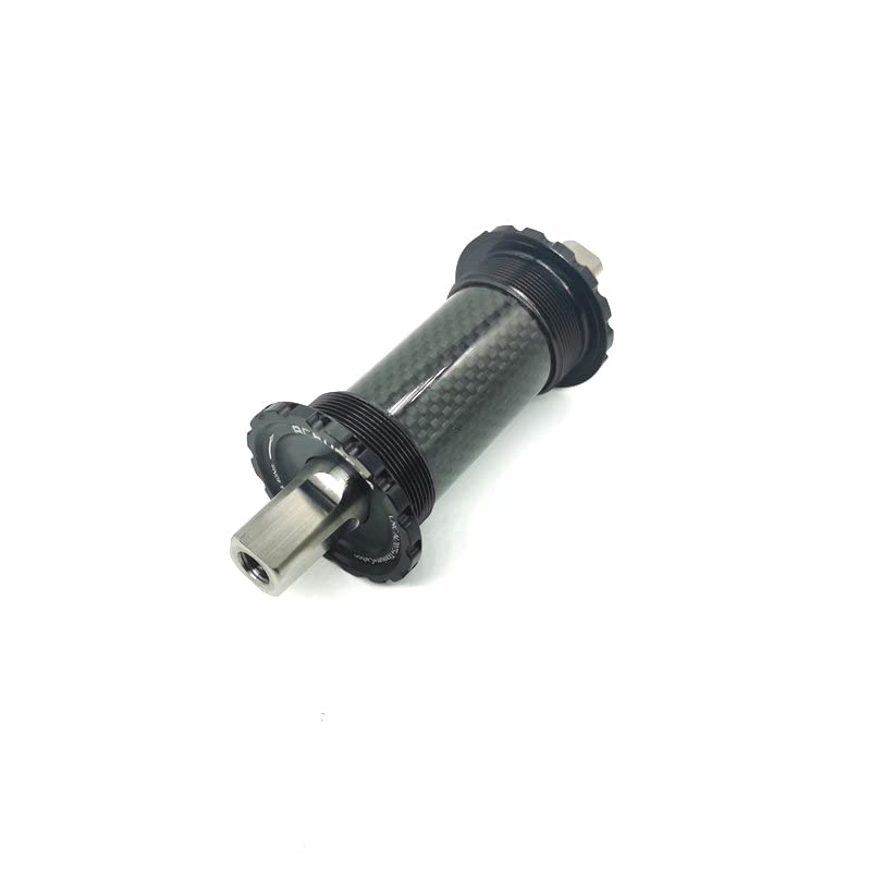 Tretlager 3 Farben Ultraleicht Titan-Quadrat-Kegel-Bodenhalterung 119mm for Fahrrad Innenlager(Noir)