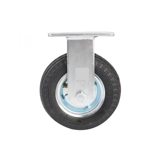 Roulette gonflable 6 pouces directionnelle en caoutchouc noir - 5