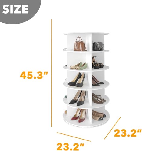 Image of The Artment 5- TierTwist Rotating Organizer Tower | 360 Swivel Multi-Purpose Storage Rack for Shoes, Makeup, Skincare, Pantry Items | Shoes Rack | Space-Saving Organizer for Home & Office
