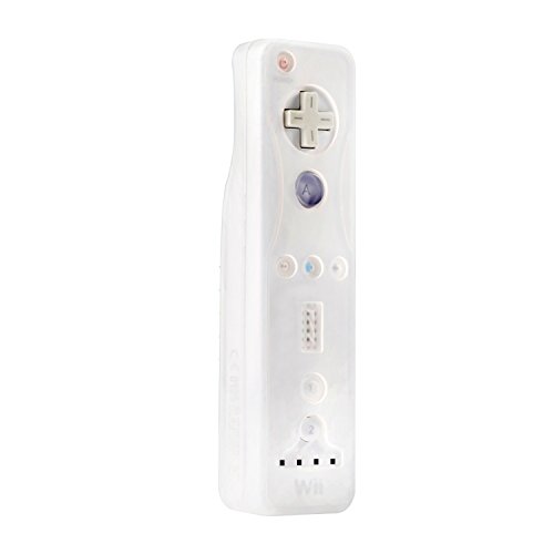 Insten Silicone Skin Case Cover Compatible with Nintendo Wii Remote Controller, White