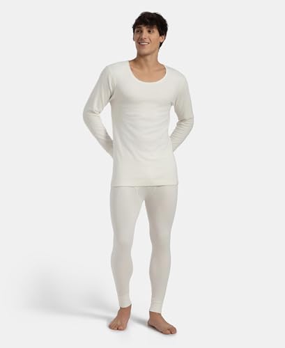 Image of Jockey 2401 Men's Super Combed Cotton Rich Full Sleeve Thermal Undershirt with Stay Warm Technology