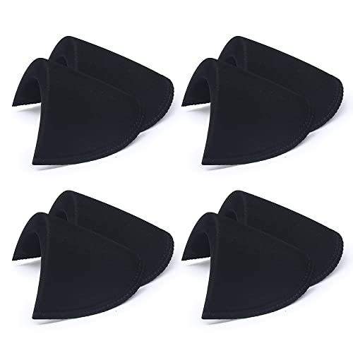 Jamsinmu 4 Pares De Hombreras De Espuma Práctico Push Up Almohadillas Para Coser En Blazers Chaquetas Traje Abrigos Ropa De Vestir Accesorios De Costura Negro Grande