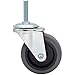 MySit Casters Wheels, 3-Inch Threaded Stem TPR Caster 3/8