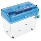 Mikikit Kleiner Aktenvernichter Manuell A6 Papier Schredder für Büro und Heim Handbetriebener...