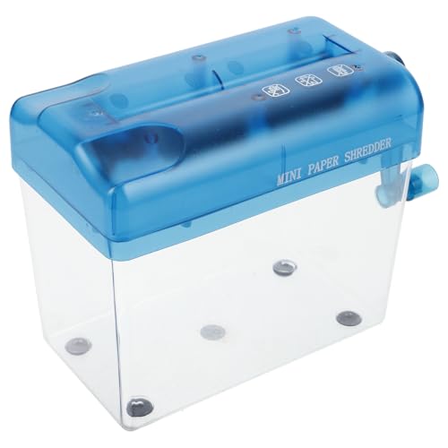 Alipis Trituradora Manual de Papel A6 Mini para Escritorio, Portátil y Ligera, Cortadora de Documentos para Oficina y Hogar, Herramienta Práctica para Destruir Papel Fácil y Segura
