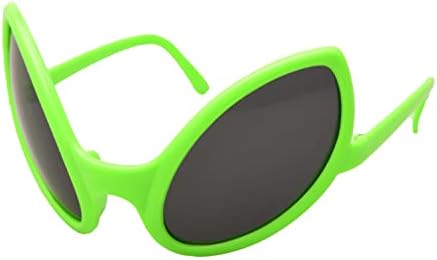 Lezevn 3 Pieces Alien Glasses Alien Costume Sunglasses for Halloween Christmas Alien Party Favors Accessories