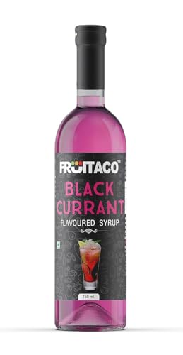 Image of Fruitaco Black Currant Syrup: Perfect Mixer For Enhancing Mocktails & Cocktails, Drinks, And Mojitos At Parties, Conveniently Packaged In A 750Ml Bottle For All Your Mixing Needs