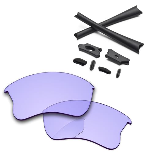 Image of Replacement Lenses & Rubber Kits for Oakley Flak Jacket XLJ OO9009 63mm - Precision Fit, UV Block, Impact Resistant