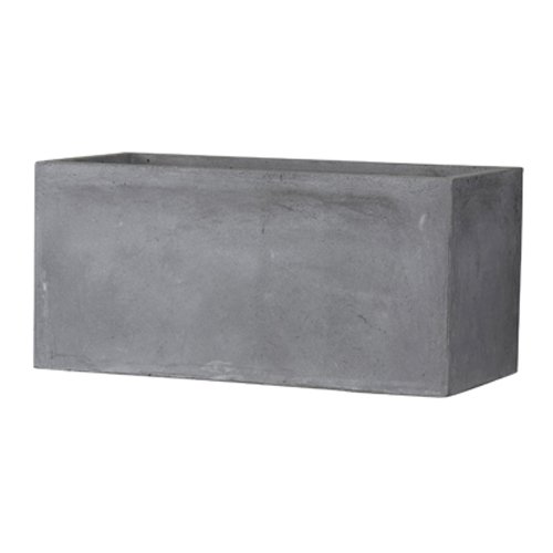 ファイバークレイ製 軽量 大型植木鉢 バスク プランター 100cm グレー
