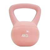 【日本企業】 SKK ソフトケトルベル ダンベル 体幹トレーニング 筋トレグッズ 柔らか素材 自宅トレーニング ケトルベル (ピンク, 4kg)