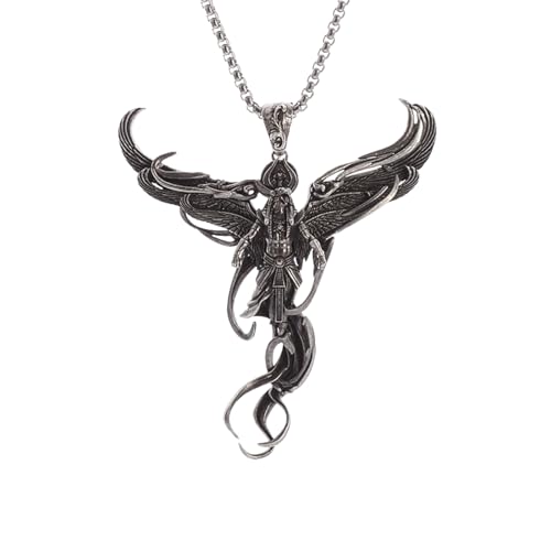Collier Égypte antique homme Ra, pendentif tête d'aigle personnalisable