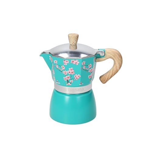 Tognana Japan Collection, Caffettiera 6 tazze, alluminio, verde acqua