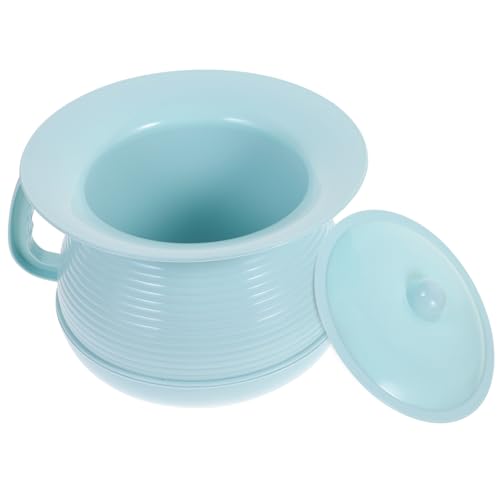 Vaguelly 子供用トイレ プラスチック製おしっこポット 携帯用尿バケツ キャンプ カー旅行 長距離ドライブ 緊急時使用 収納便利 大容量 盖付き