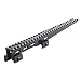 Lion Gears BridgeMount  Rail Tactical Picatinny Cantilever 1" Riser, 12" Long with 30 Slots, System Oriented Design with Under the Rail Opening-Build a Flexible and Compact Mounting System, BM3010EX, Black