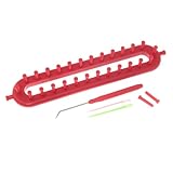 Diese Schalstrickmaschine ist aus hochwertigem Kunststoff, langlebig, stark und praktisch; sie ist auch leicht und einfach zu tragen.