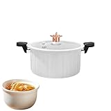 Celuicion Olla antiadherente, ollas de cocina con tapa, olla a presión, cacerola, cocina para encimera eléctrica: freír, cocinar pasta, arroz, sopa en casa